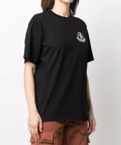 Moncler Black And White 'Logo Printed T-Shirt' 9 Moncler Black And White 'Logo Printed T-Shirt'