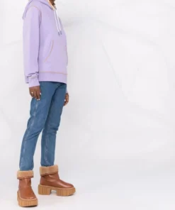 Moncler Purple And Beige 'Contrasting Trim Hoodie' 11 Moncler Purple And Beige 'Contrasting Trim Hoodie'