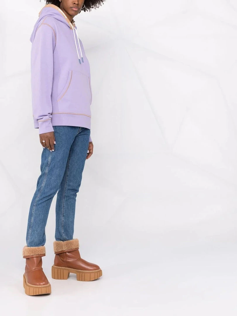 Moncler Purple And Beige 'Contrasting Trim Hoodie' 6 Moncler Purple And Beige 'Contrasting Trim Hoodie'