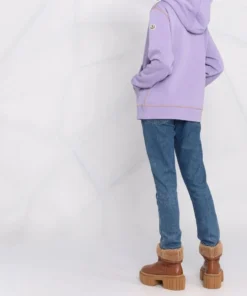 Moncler Purple And Beige 'Contrasting Trim Hoodie' 13 Moncler Purple And Beige 'Contrasting Trim Hoodie'