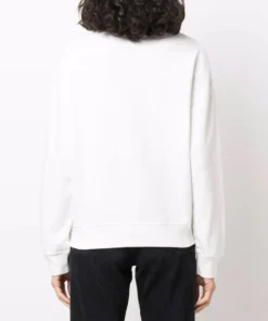 Moncler 'White Logo Print Sweatshirt'