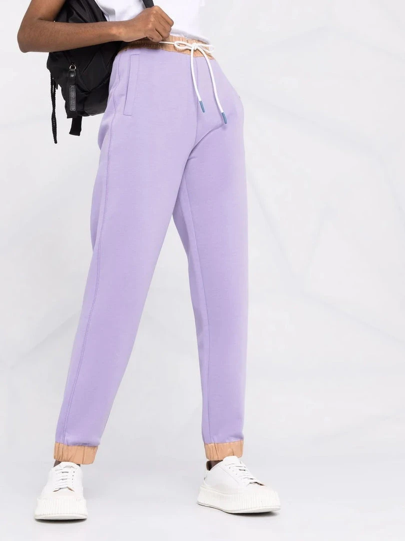 Moncler Purple And Beige 'Contrasting Trim Tracksuit Bottoms' 7 Moncler Purple And Beige 'Contrasting Trim Tracksuit Bottoms'