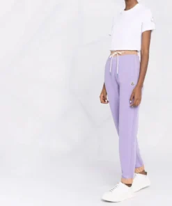 Moncler Purple And Beige 'Contrasting Trim Tracksuit Bottoms' 15 Moncler Purple And Beige 'Contrasting Trim Tracksuit Bottoms'