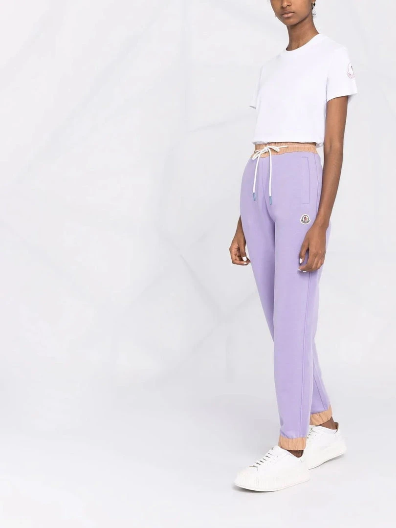 Moncler Purple And Beige 'Contrasting Trim Tracksuit Bottoms' 8 Moncler Purple And Beige 'Contrasting Trim Tracksuit Bottoms'