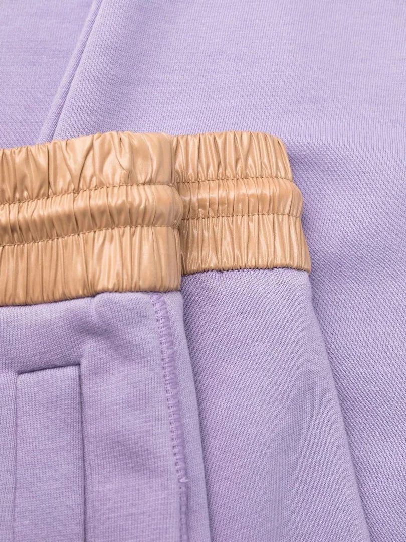 Moncler Purple And Beige 'Contrasting Trim Tracksuit Bottoms' 10 Moncler Purple And Beige 'Contrasting Trim Tracksuit Bottoms'