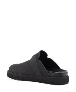 Moncler Black 'Mon Mule' Slides