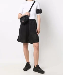 Moncler Black 'Felicie' Quilted Belt Bag