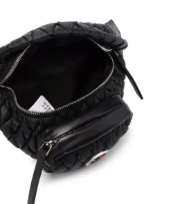 Moncler Black 'Felicie' Quilted Belt Bag