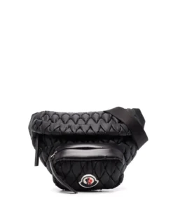 Moncler Black 'Felicie' Quilted Belt Bag