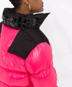 Moncler Pink And Black 'Jasione' Puffer Jacket