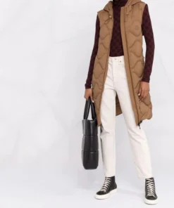 Moncler Brown 'Liveche' Sleeveless Coat