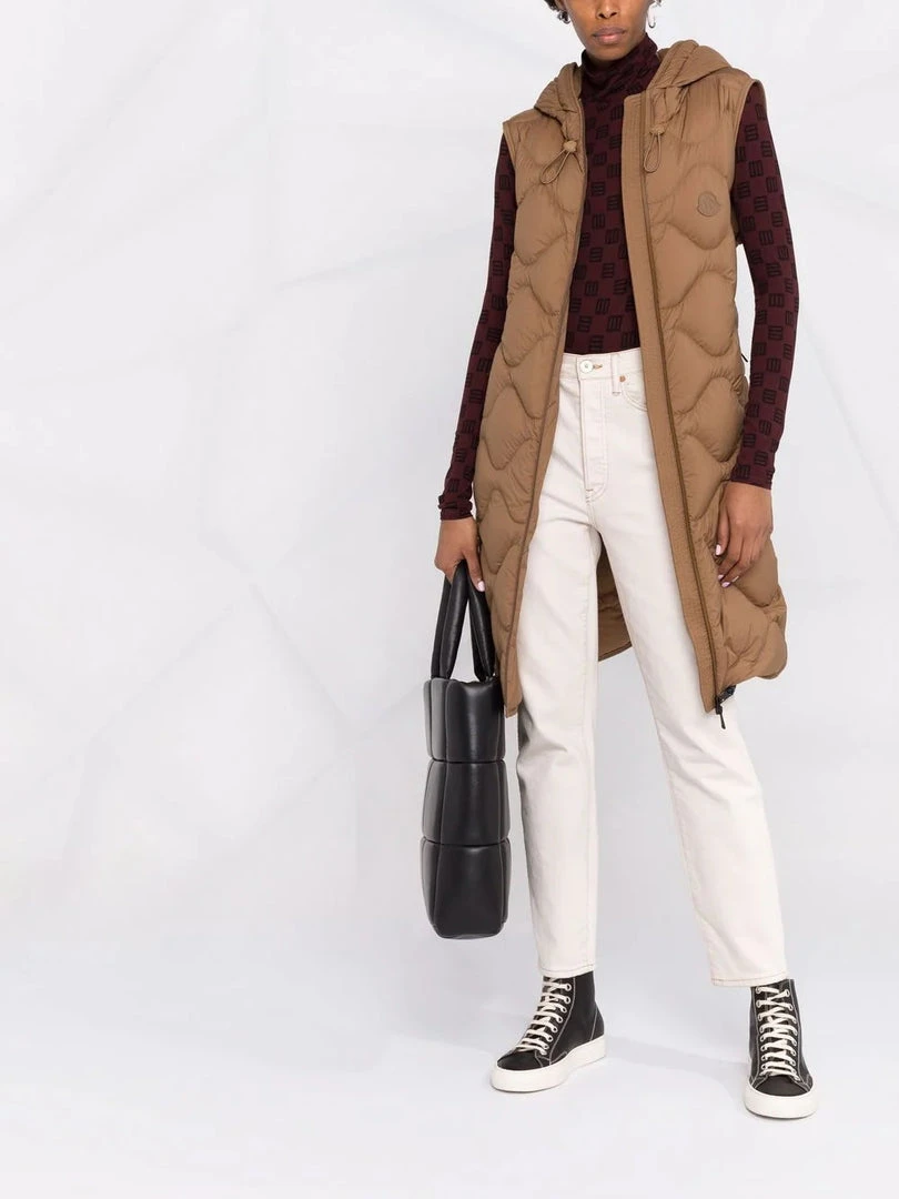 Moncler Brown 'Liveche' Sleeveless Coat 4 Moncler Brown 'Liveche' Sleeveless Coat