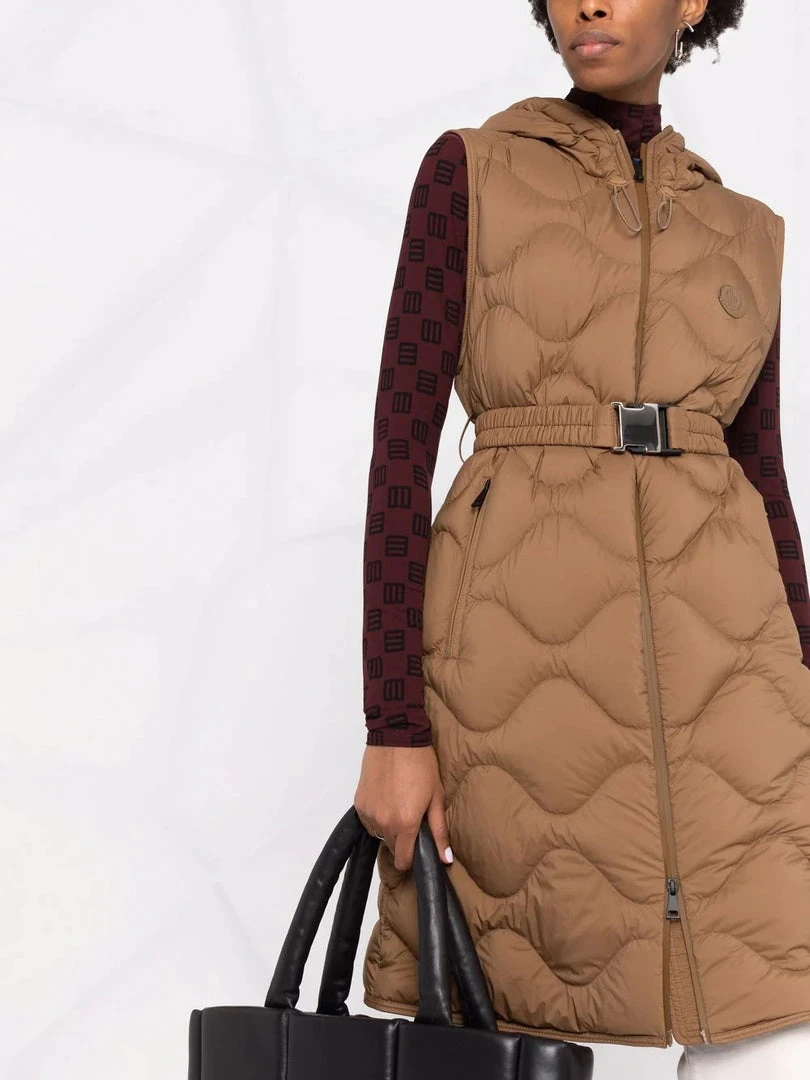Moncler Brown 'Liveche' Sleeveless Coat 5 Moncler Brown 'Liveche' Sleeveless Coat