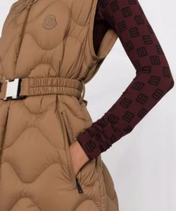 Moncler Brown 'Liveche' Sleeveless Coat 14 Moncler Brown 'Liveche' Sleeveless Coat