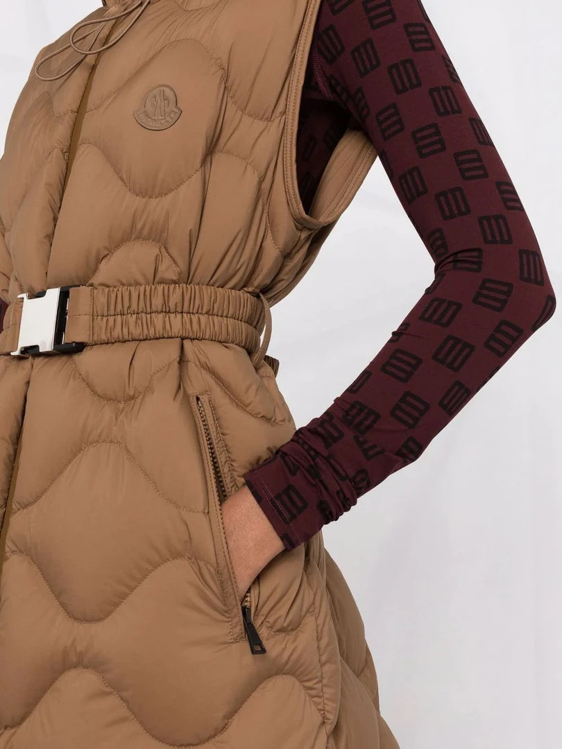Moncler Brown 'Liveche' Sleeveless Coat 7 Moncler Brown 'Liveche' Sleeveless Coat