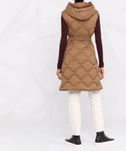 Moncler Brown 'Liveche' Sleeveless Coat 15 Moncler Brown 'Liveche' Sleeveless Coat