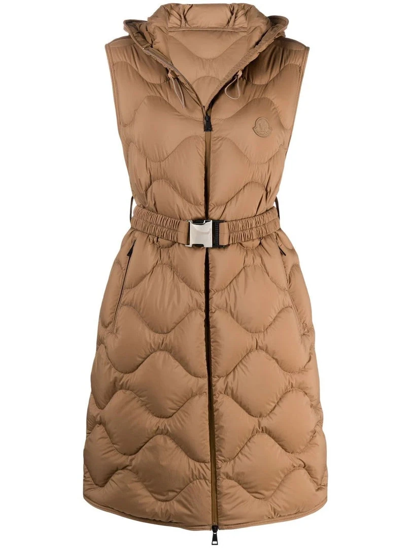 Moncler Brown 'Liveche' Sleeveless Coat 3 Moncler Brown 'Liveche' Sleeveless Coat