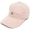 Moncler Pink 'Logo Patch Baseball Cap'