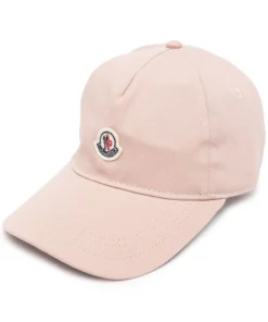 Moncler Pink 'Logo Patch Baseball Cap'
