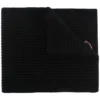 Moncler Black 'Love Logo Patch Scarf'