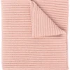 Moncler Pink 'Love Logo Patch Scarf'