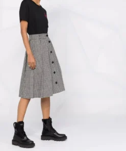 Moncler Black 'Love Logo Patch T-shirt'