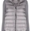 Moncler Grey 'Padded Knit Sleeve Jacket'