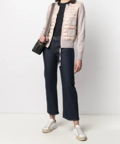 Moncler Navy 'Front Logo Embroidered T-shirt'