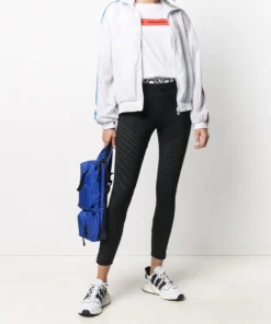 Moncler Black 'Brand Detailed Perforated Leggings' 8 Moncler Black 'Brand Detailed Perforated Leggings'