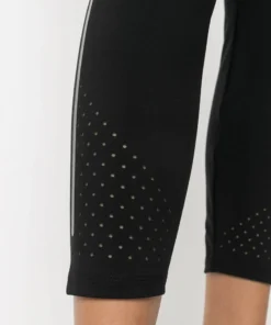 Moncler Black 'Brand Detailed Perforated Leggings' 11 Moncler Black 'Brand Detailed Perforated Leggings'