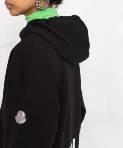 Moncler Black 'Logo Detail Hoodie'