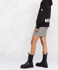 Moncler Black 'Logo Detail Hoodie'