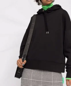 Moncler Black 'Logo Detail Hoodie'