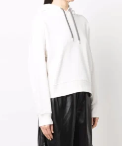 Moncler White 'Logo Detail Hoodie' 9 Moncler White 'Logo Detail Hoodie'