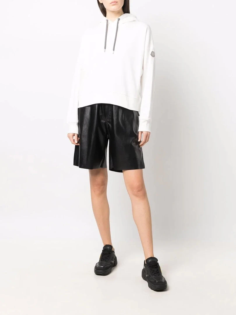 Moncler White 'Logo Detail Hoodie' 6 Moncler White 'Logo Detail Hoodie'