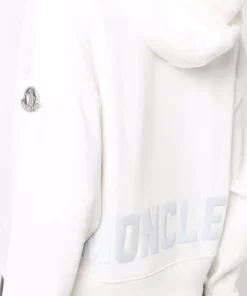 Moncler White 'Logo Detail Hoodie' 11 Moncler White 'Logo Detail Hoodie'