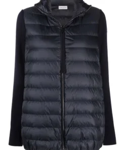 Moncler Navy 'Padded Zip-Up Jacket'