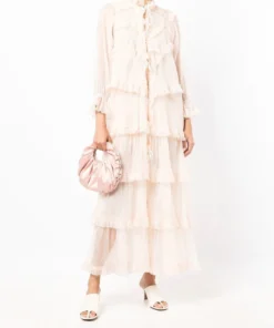 Stella Nova 'Monroe' Tiered Sheer Long Dress