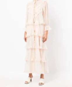 Stella Nova 'Monroe' Tiered Sheer Long Dress