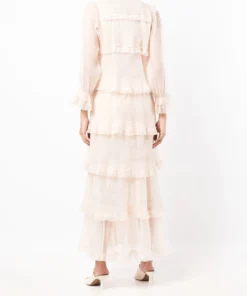 Stella Nova 'Monroe' Tiered Sheer Long Dress