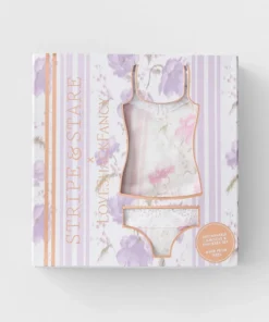 Stripe And Stare All In One ‘Morning Bliss Lace Cami And Knicker Set’