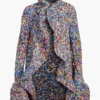 DRIES VAN NOTEN Multicoloured 'Vibe' Ruffled Collar Jacket Clothing