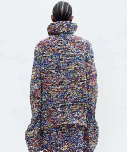 DRIES VAN NOTEN Multicoloured 'Vibe' Ruffled Collar Jacket Clothing