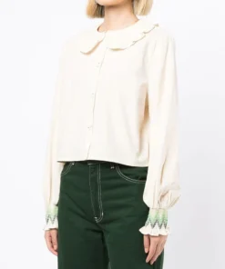 Baum Und Pferdgarten 'Myette' Embroidered Sleeve Shirt Clothing