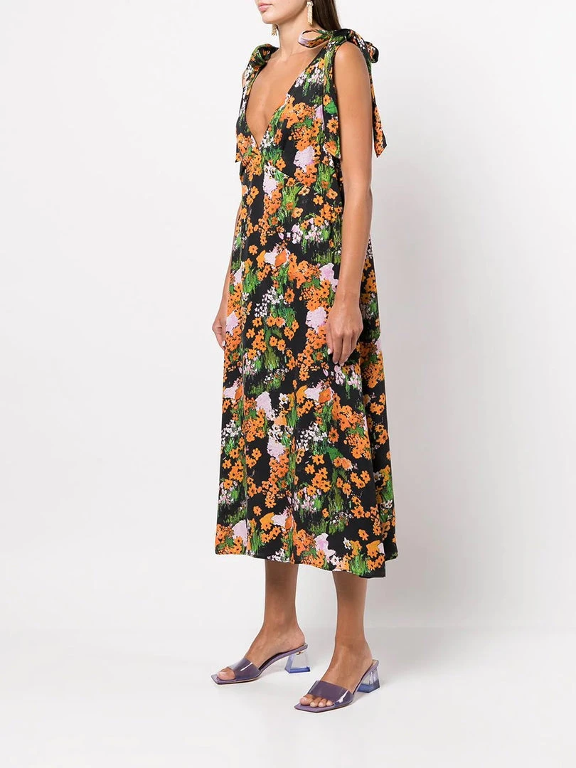Stine Goya 'Naima' Floral Midi Dress 5 Stine Goya 'Naima' Floral Midi Dress