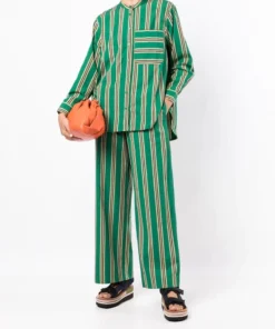 Baum Und Pferdgarten Green 'Naironi' Striped Trousers