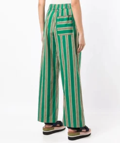Baum Und Pferdgarten Green 'Naironi' Striped Trousers