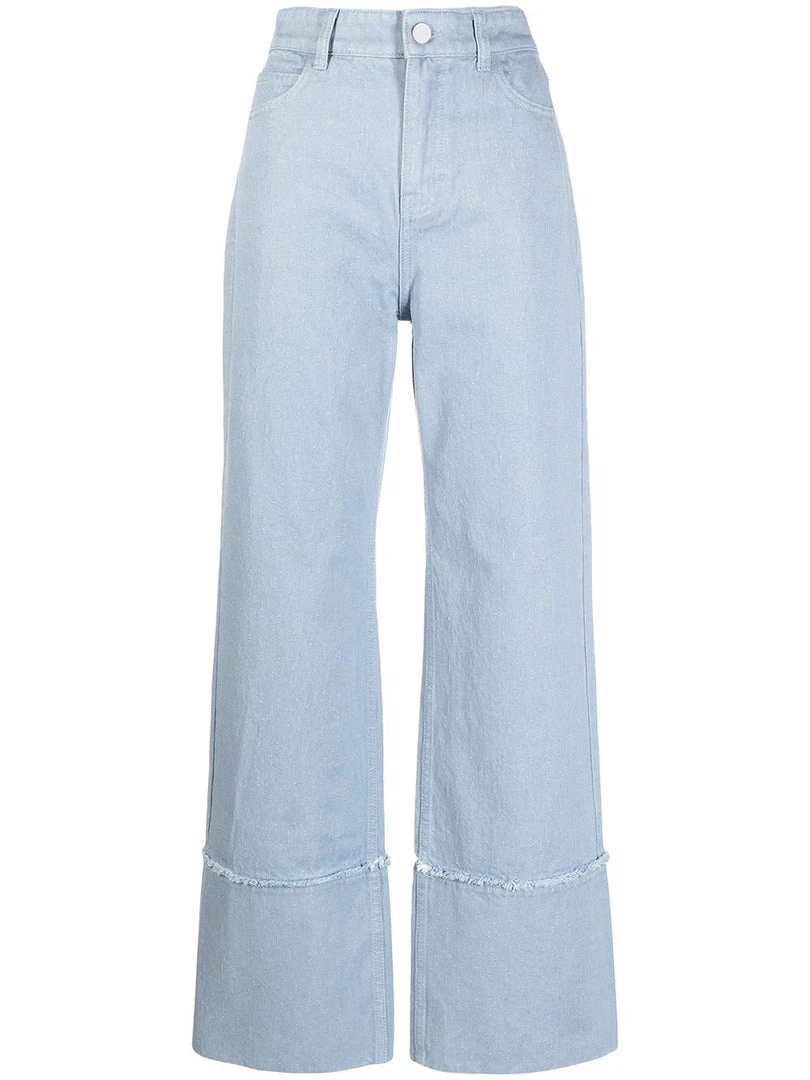 Baum Und Pferdgarten Clothing 'Nariko' Textured Wide Leg Jeans 3 Baum Und Pferdgarten Clothing 'Nariko' Textured Wide Leg Jeans