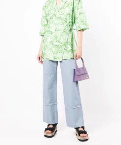 Baum Und Pferdgarten Clothing 'Nariko' Textured Wide Leg Jeans