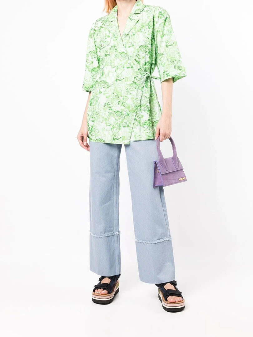 Baum Und Pferdgarten Clothing 'Nariko' Textured Wide Leg Jeans 4 Baum Und Pferdgarten Clothing 'Nariko' Textured Wide Leg Jeans